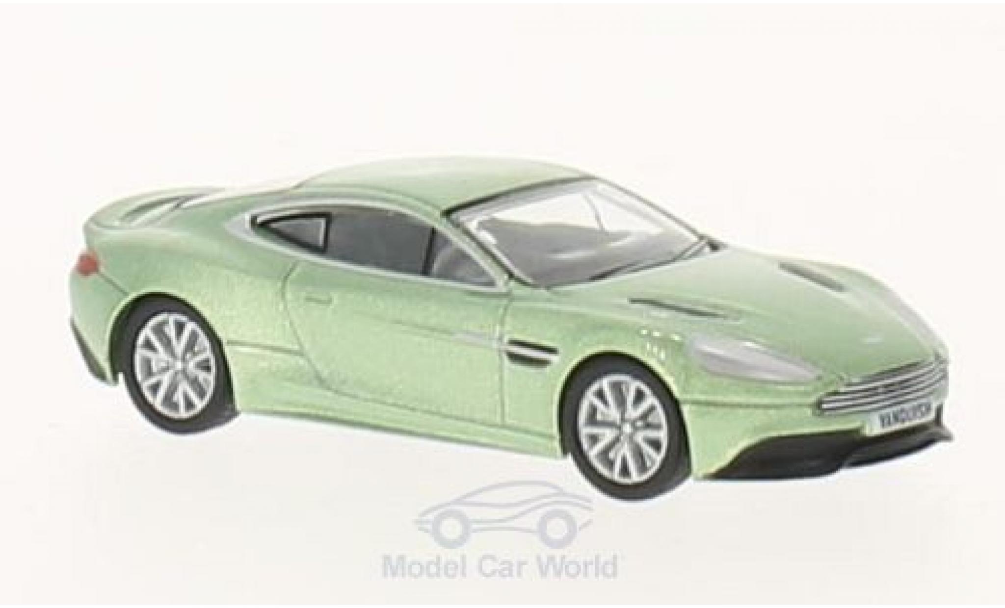 Aston Martin Vanquish 1/76 Oxford metallic green RHD diecast model cars