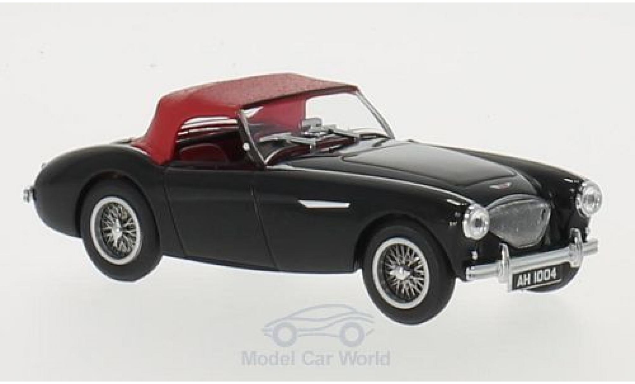 Austin Healey 100 1/43 Oxford BN1 black/red RHD diecast model cars