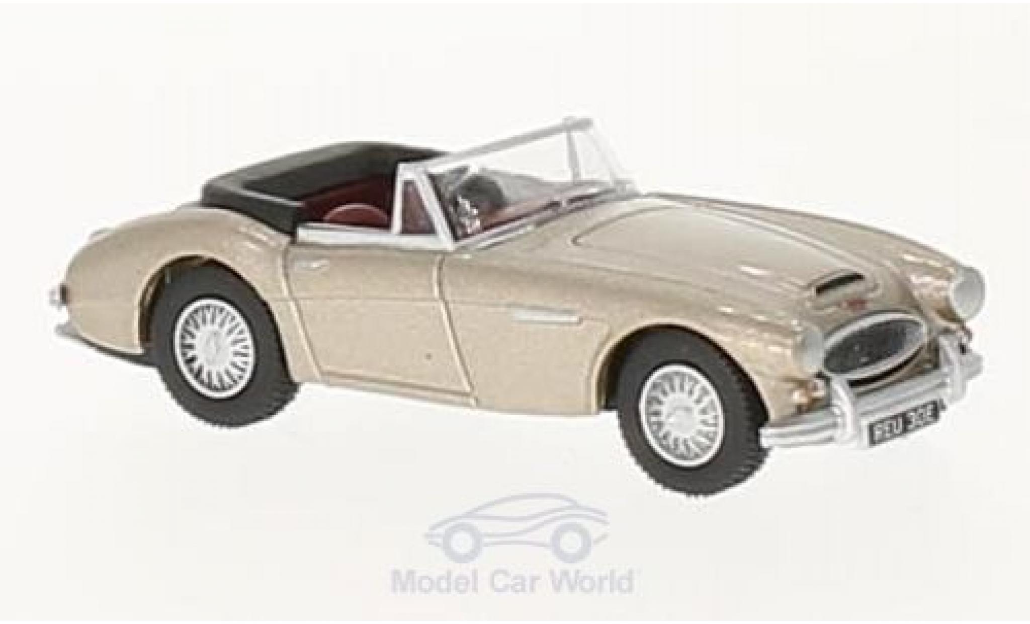 Austin Healey 3000 1/76 Oxford metallic beige diecast model cars