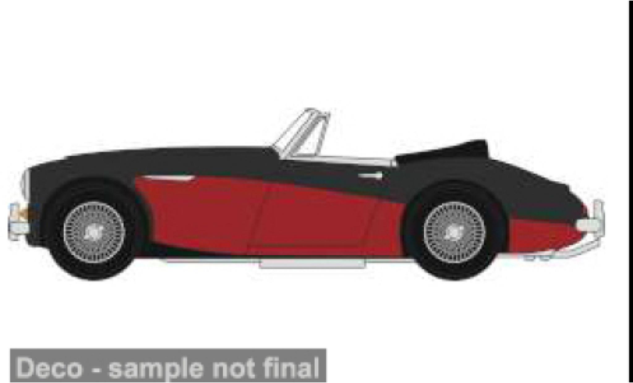 Austin Healey 3000 1/76 Oxford black/red 1:76 diecast model cars