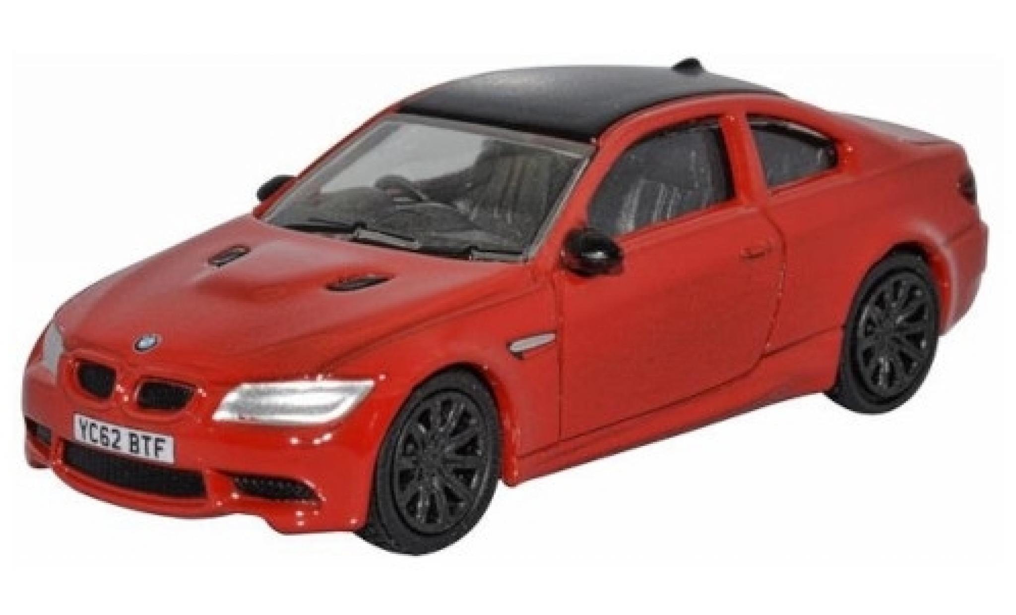 Bmw M3 1/76 Oxford (E92) red/black RHD diecast model cars