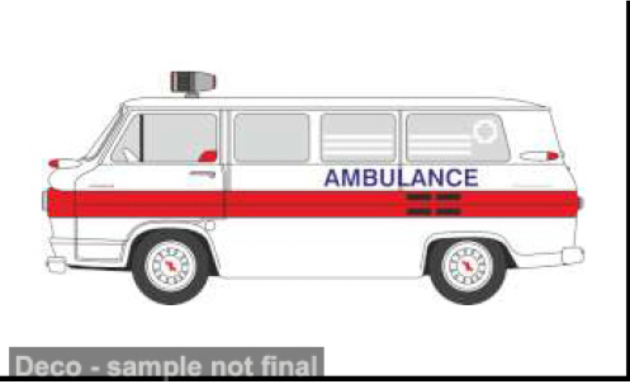 Chevrolet Corvair 1/87 Oxford Greenbrier Amblewagon 1962 Ambulance 1:87 diecast model cars