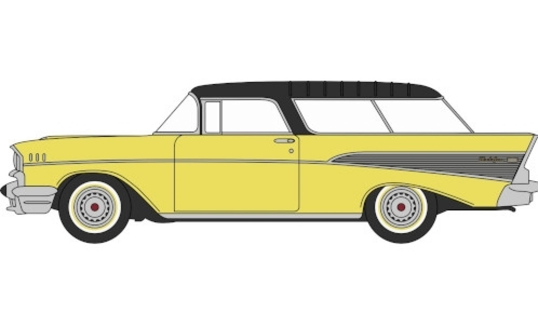 Chevrolet Nomad 1/87 Oxford yellow/black 1957 diecast model cars