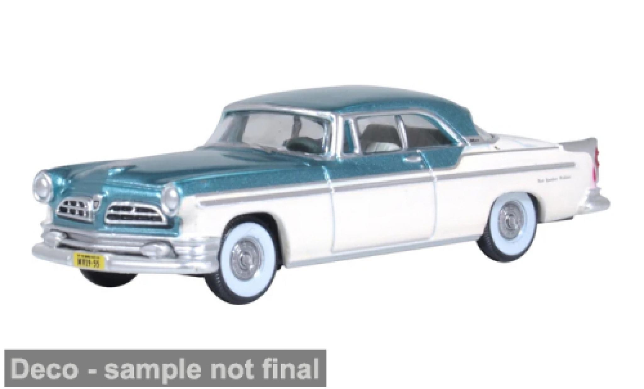 Chrysler New Yorker 1/87 Oxford Deluxe Coupe St.Regis white/t&uuml;rkis 1955 1:87 diecast model cars