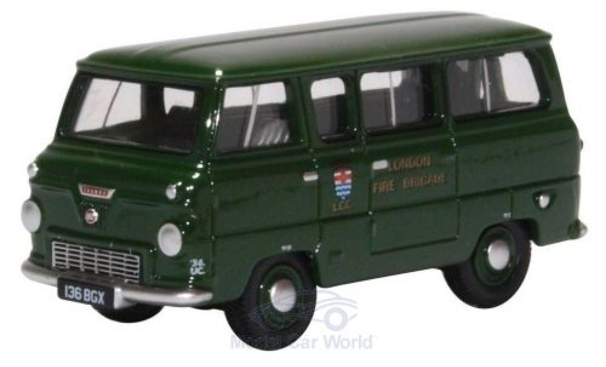 Ford 400E 1/76 Oxford Minibus green London Fire Brigade diecast model cars