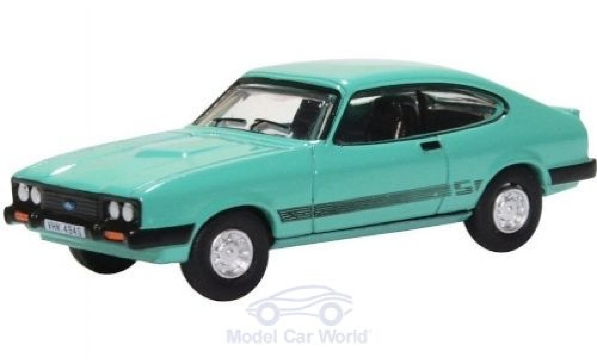 Ford Capri 1/76 Oxford MKIII 3.0 S green diecast model cars