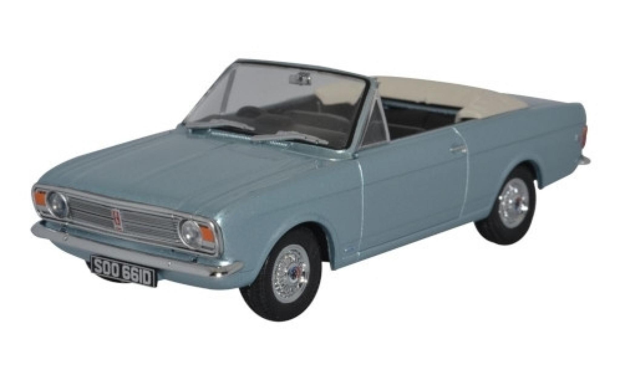 Ford Cortina 1/43 Oxford MkII Crayford Convertible metallic blue RHD Verdeck ouvert diecast model cars