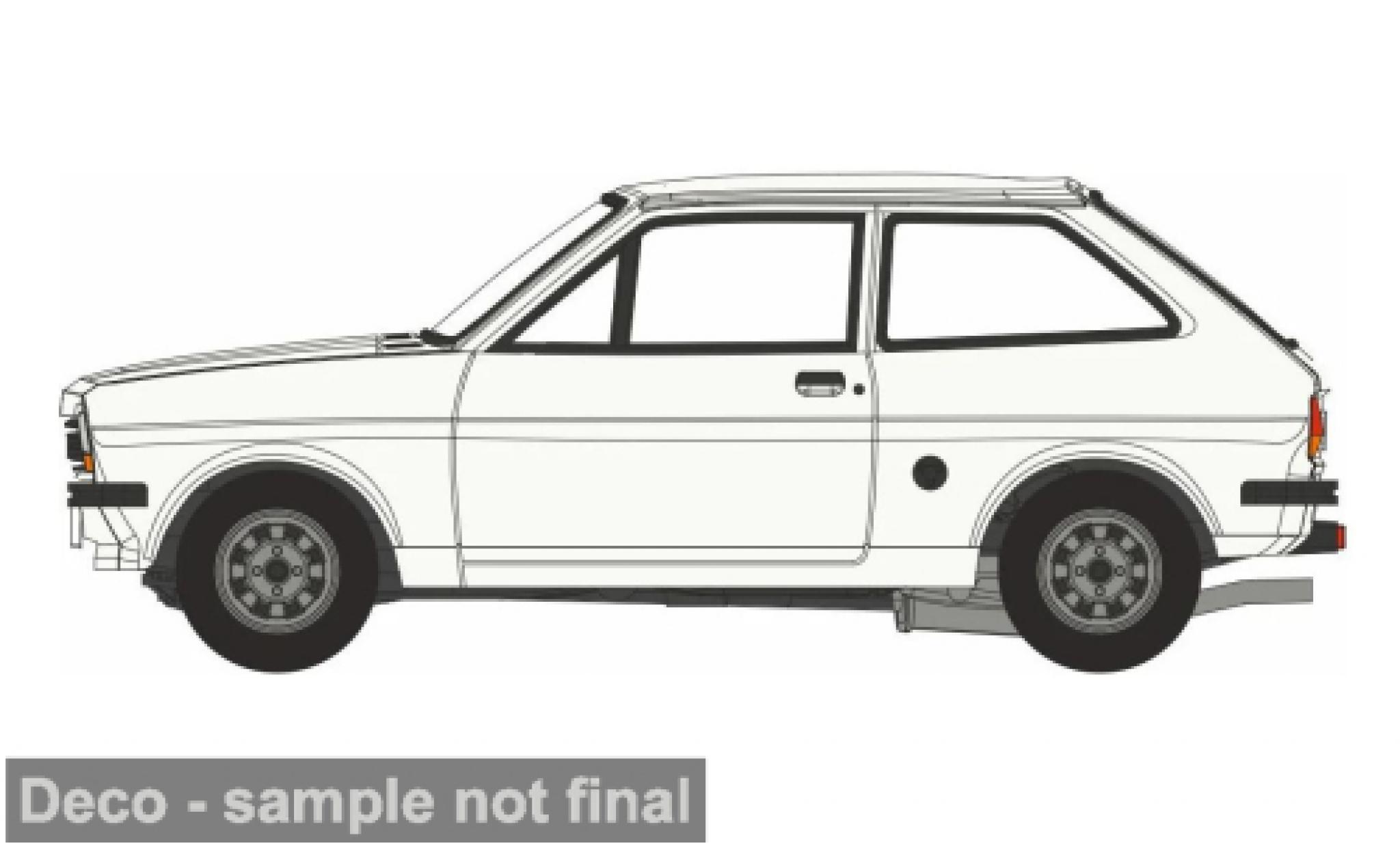 Ford Fiesta 1/76 Oxford MK I white 1:76 diecast model cars