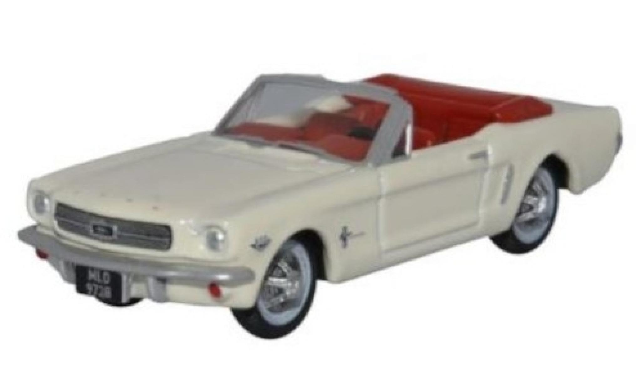 Ford Mustang 1/87 Oxford Convertible white 1965 diecast model cars