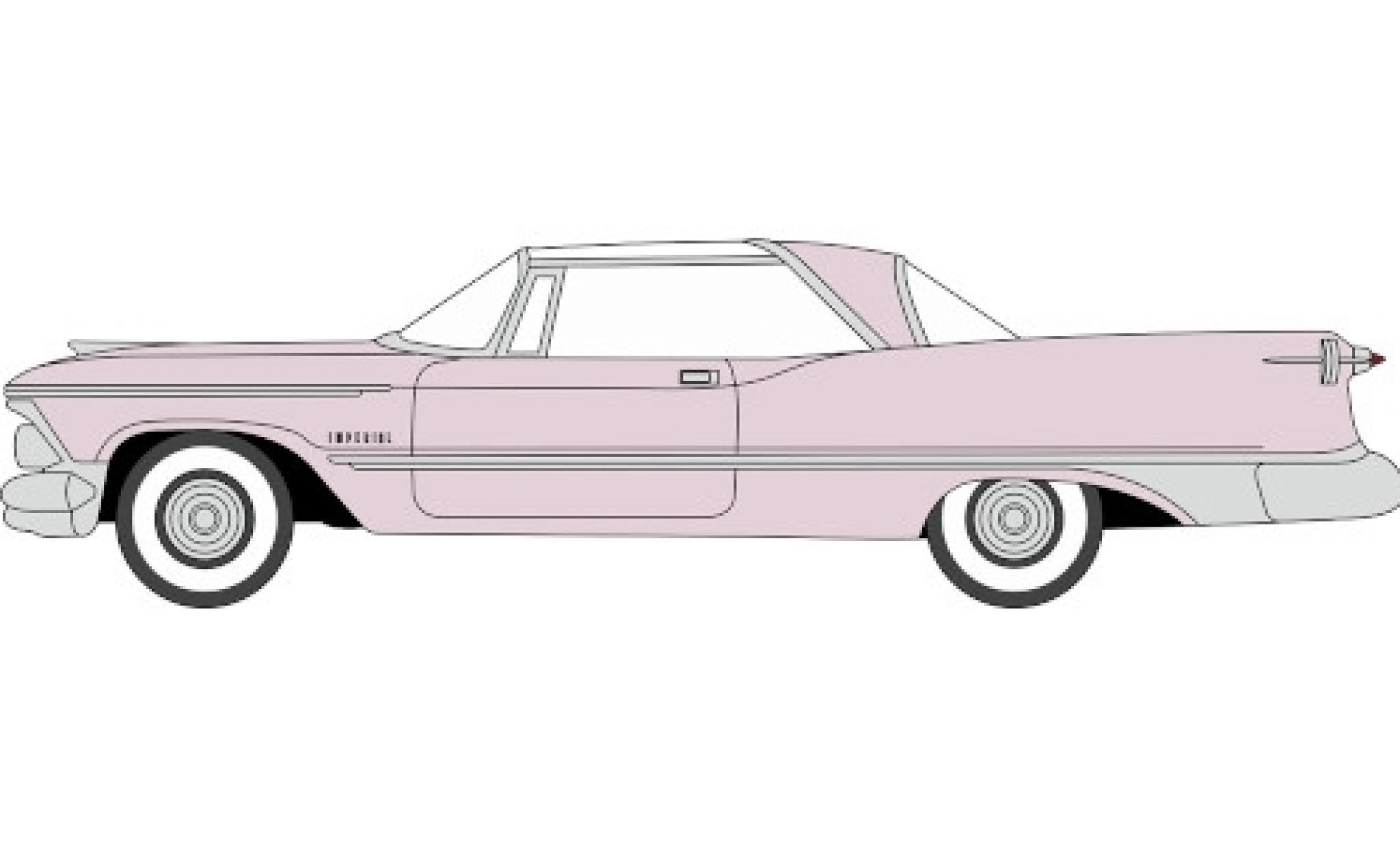 Imperial Crown 1/87 Oxford 2-Door Hardtop pink 1959 diecast model cars