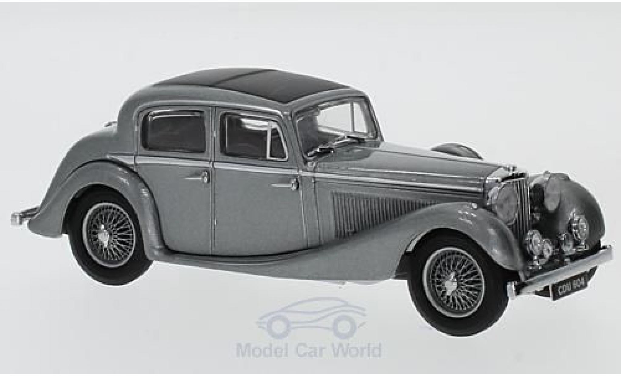 Jaguar SS 1/43 Oxford 2.5 Litre metallic grey RHD diecast model cars