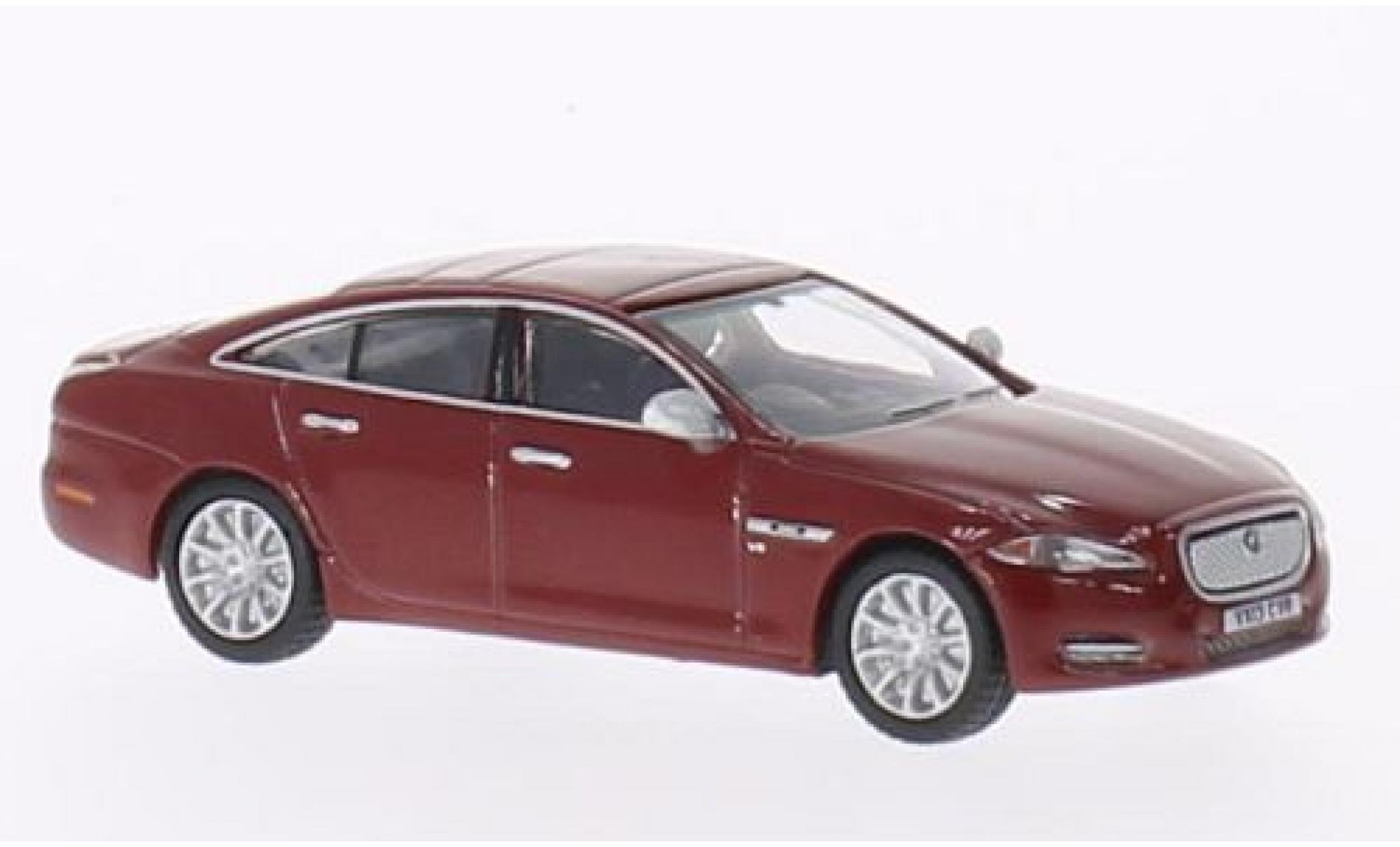 Jaguar XJ 1/76 Oxford metallic red RHD diecast model cars