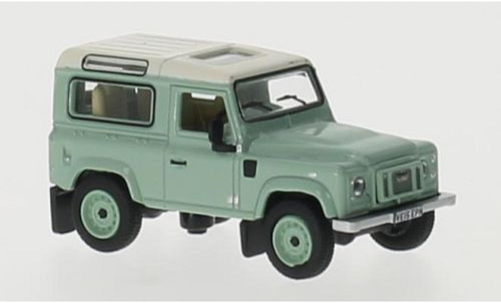 Land Rover Defender 1/76 Oxford 90 green/beige RHD Station Wagon diecast model cars