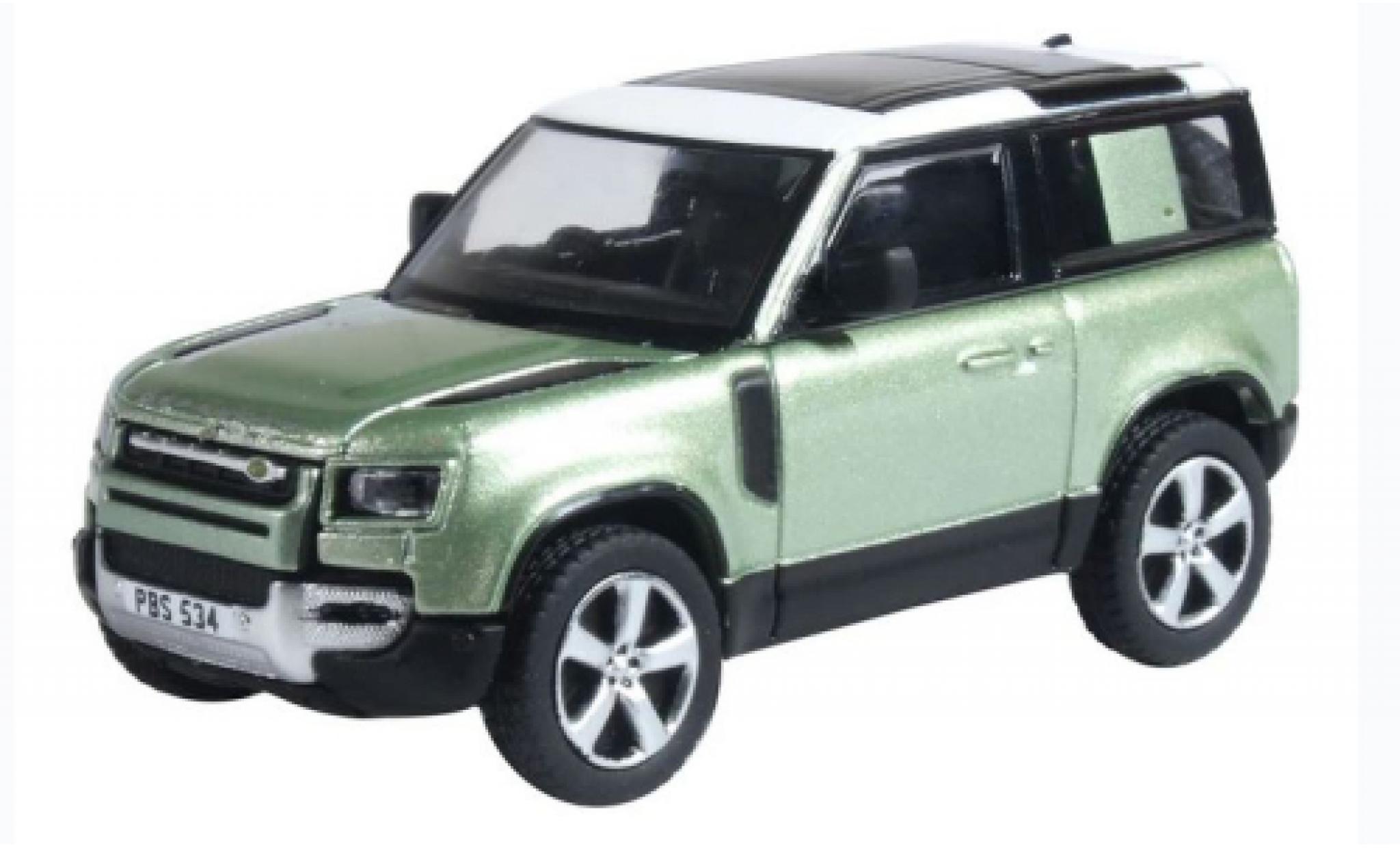 Land Rover Defender 1/76 Oxford 90 (L663) green/white RHD 2020 diecast model cars