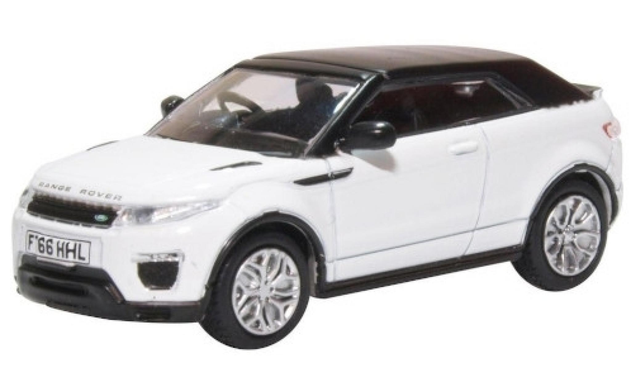 Land Rover Range Rover 1/76 Oxford Evoque Convertible white RHD diecast model cars