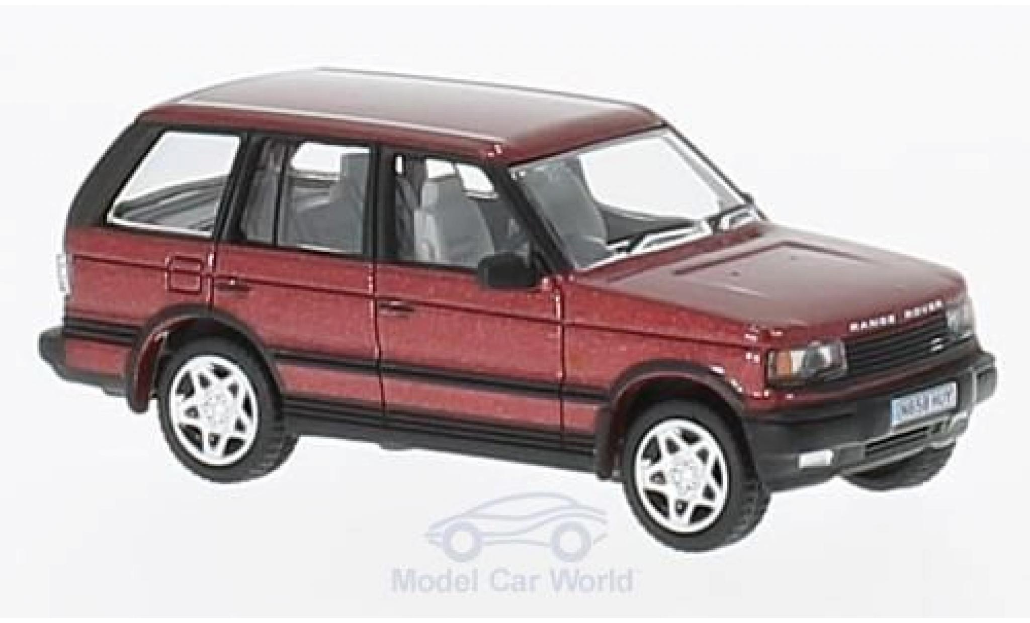 Land Rover Range Rover 1/76 Oxford P38 metallic red diecast model cars