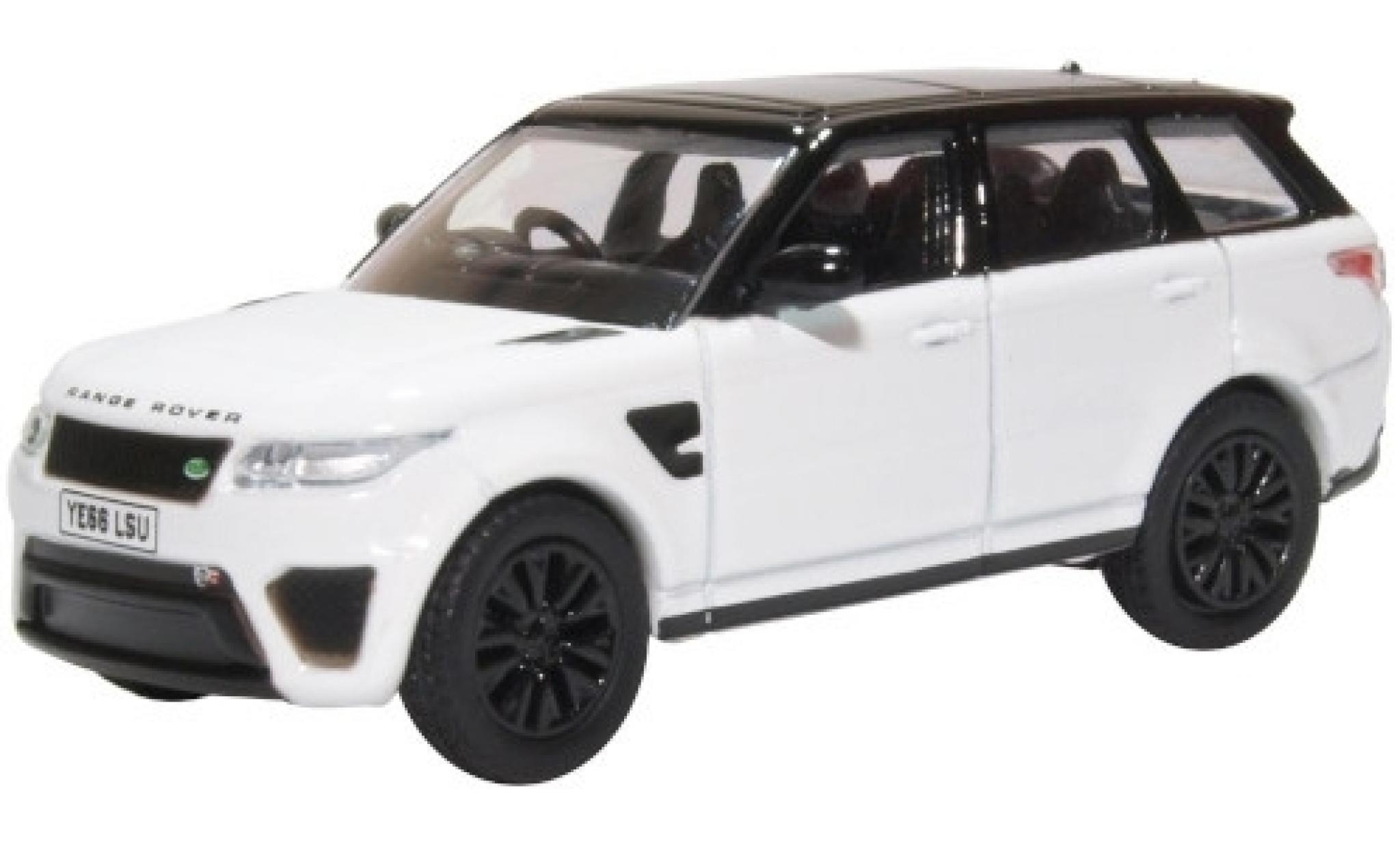 Land Rover Range Rover 1/76 Oxford Sport SVR white/black RHD diecast model cars