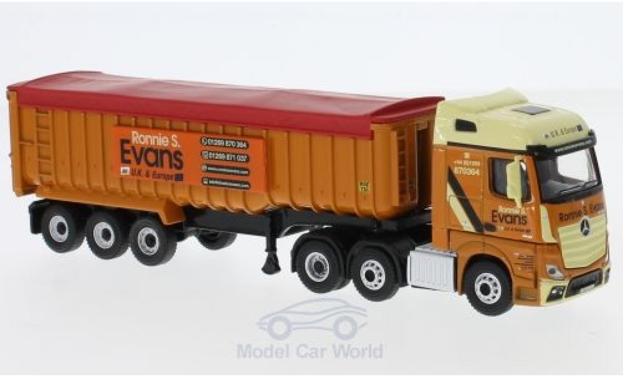 Mercedes Actros 1/76 Oxford SSC RHD Ronnie Evans Muldenkipper diecast model cars