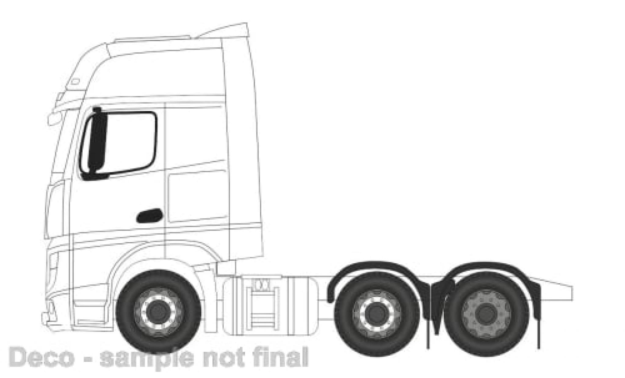 Mercedes Actros 1/76 Oxford white 1:76 diecast model cars