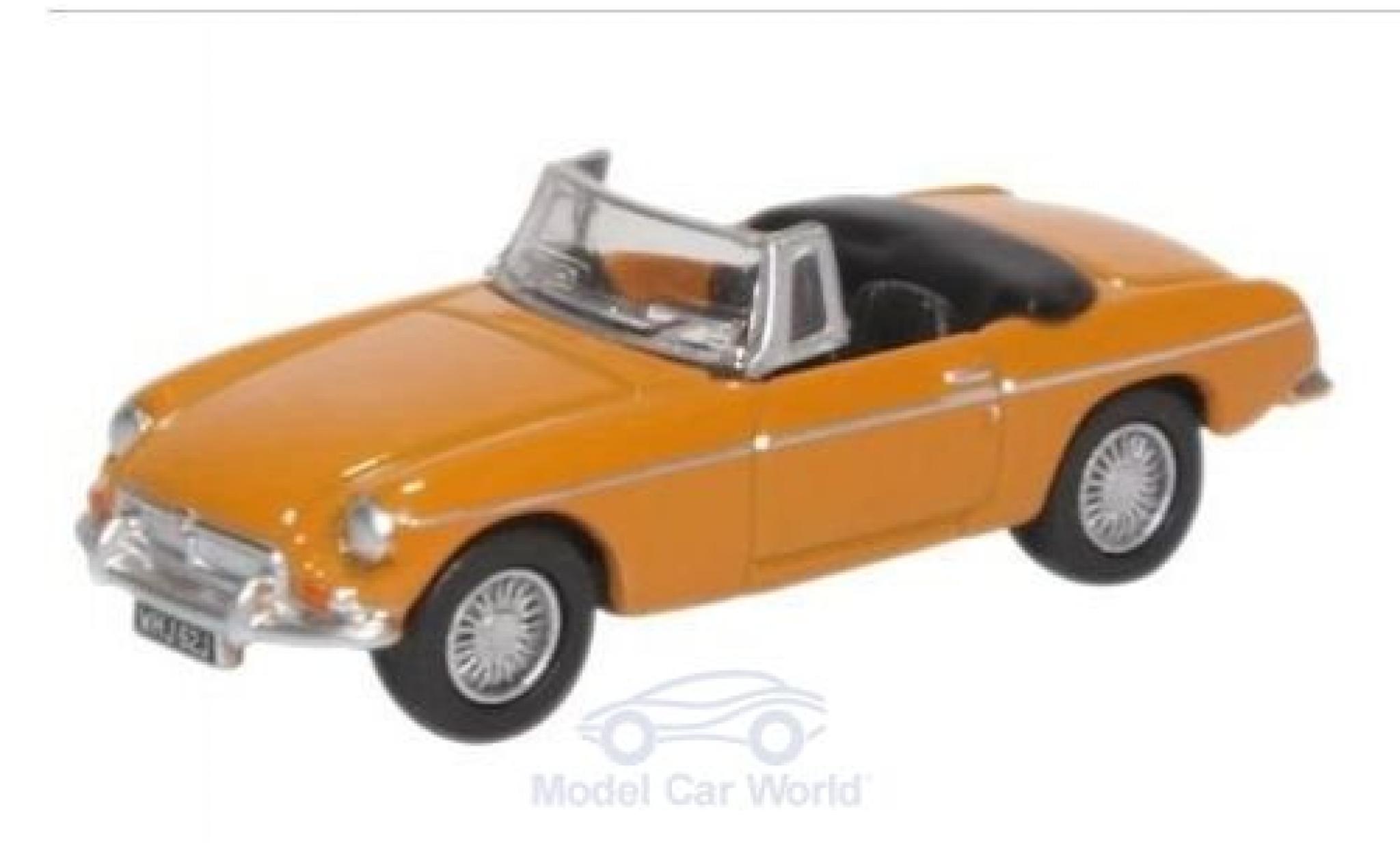 MG B 1/76 Oxford Roadster yellow diecast model cars