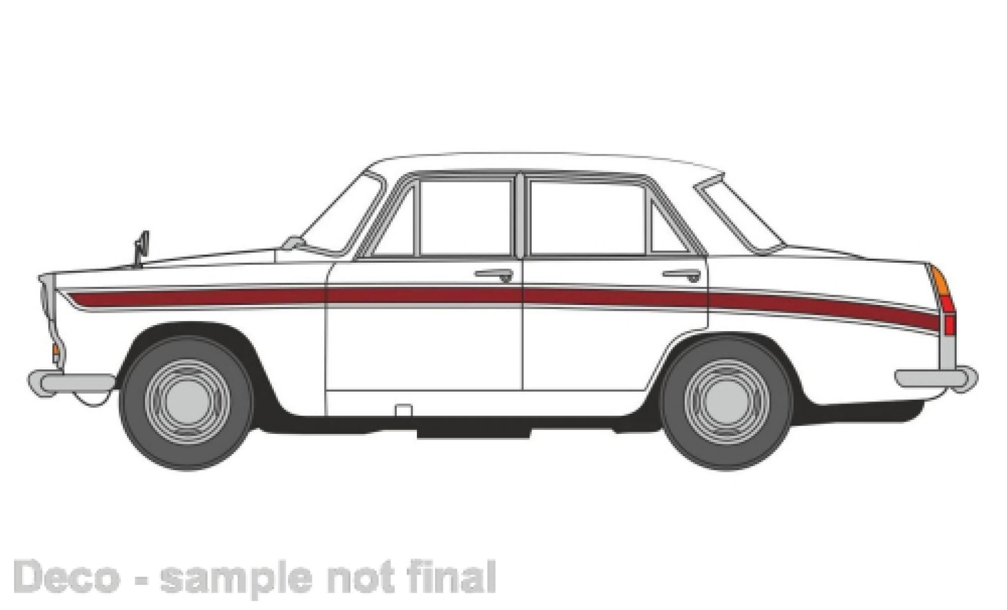 Austin Cambridge 1/76 Oxford white/red fonc&eacute; diecast model cars