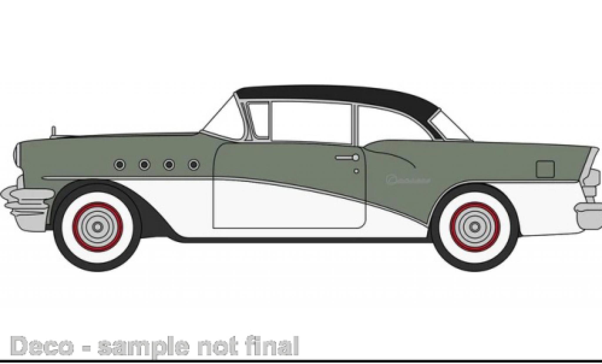 Buick Century 1/87 Oxford grey/white 1955 diecast model cars