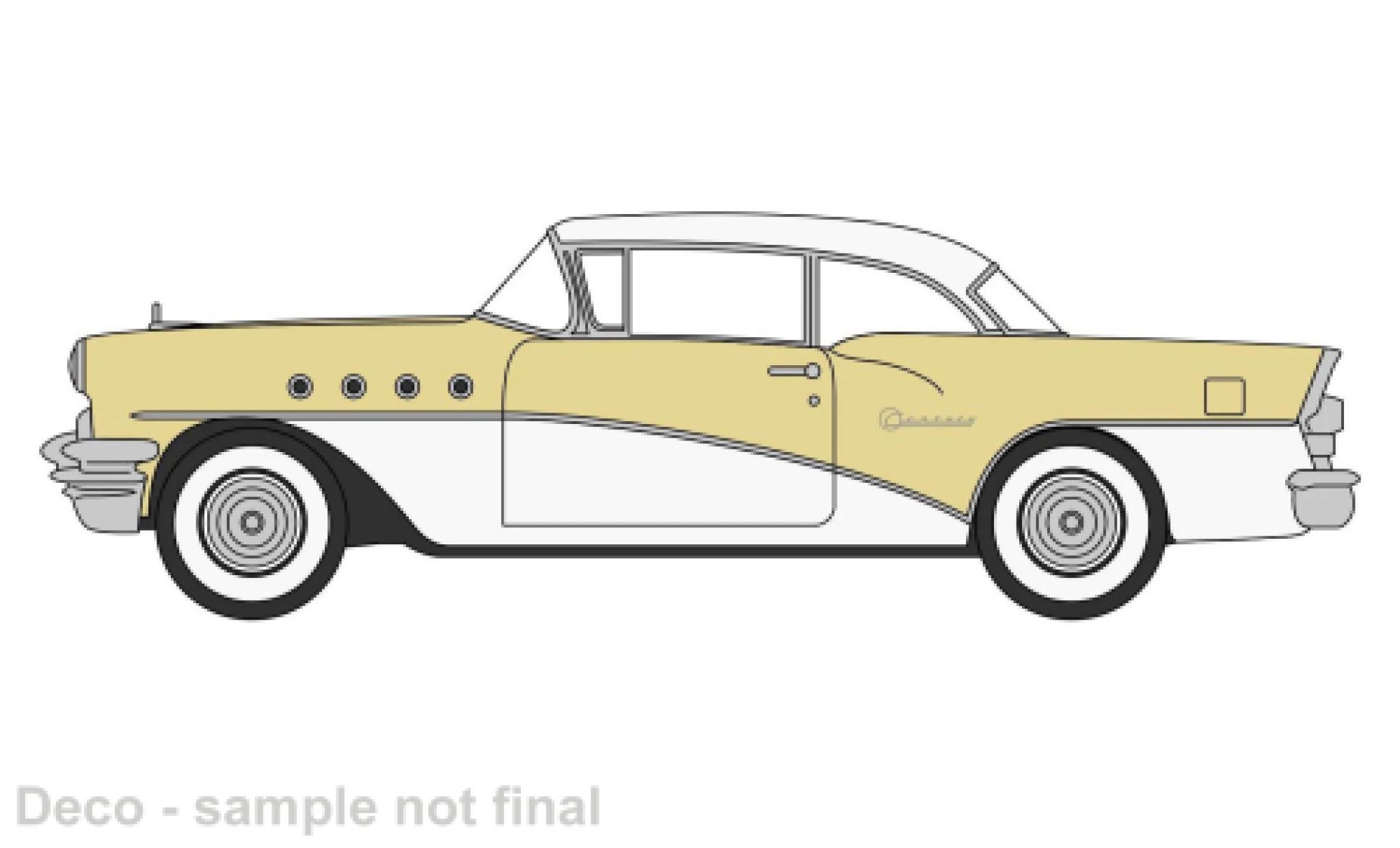 Buick Century 1/87 Oxford yellow/white 1955 diecast model cars