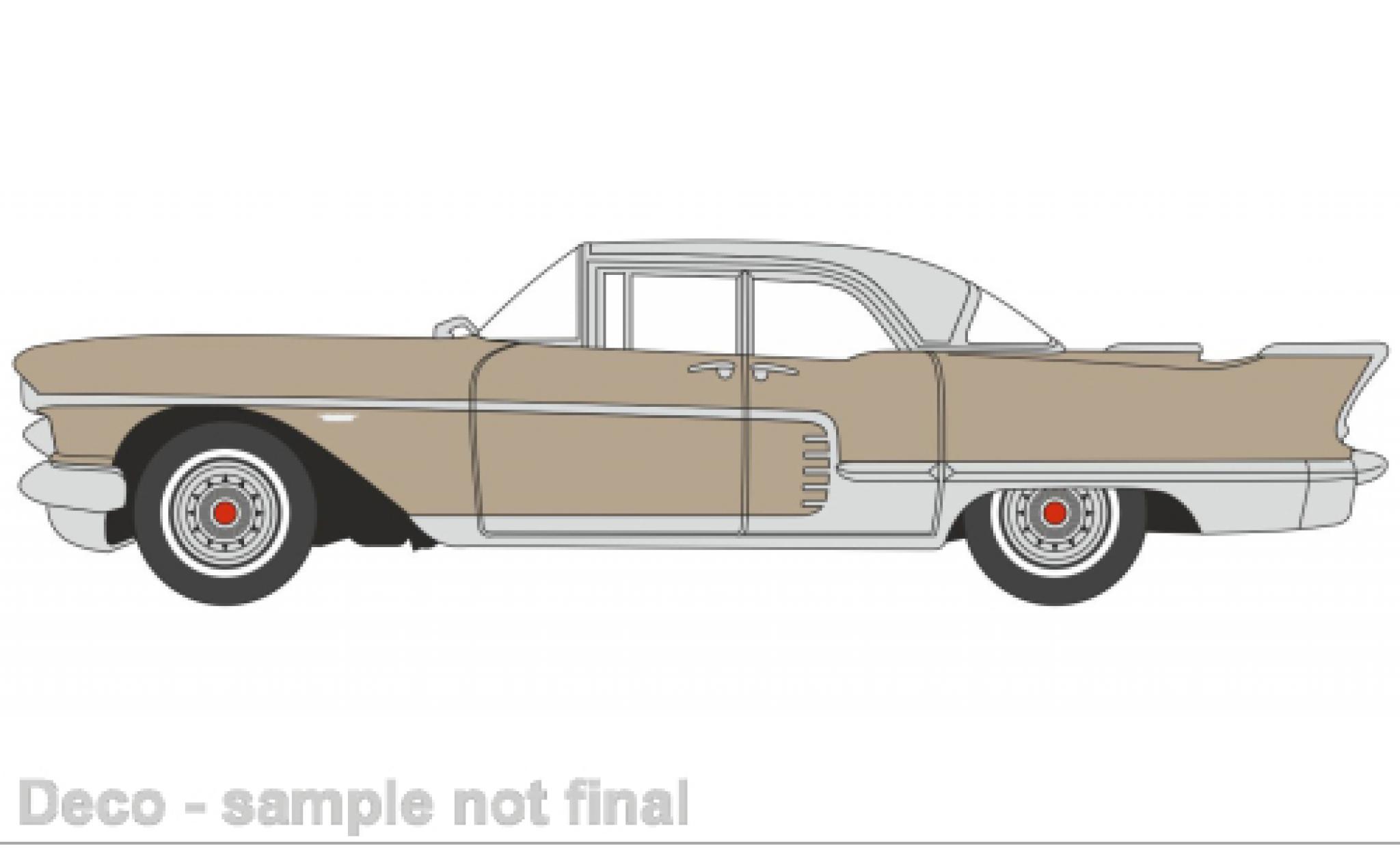 Cadillac Eldorado 1/87 Oxford Brougham beige 1957 diecast model cars