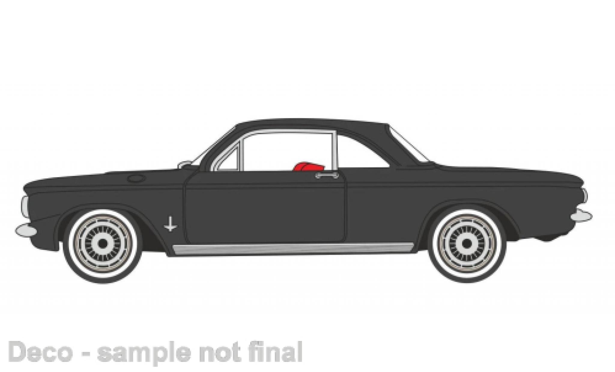 Chevrolet Corvair 1/87 Oxford Coupe black 1963 diecast model cars