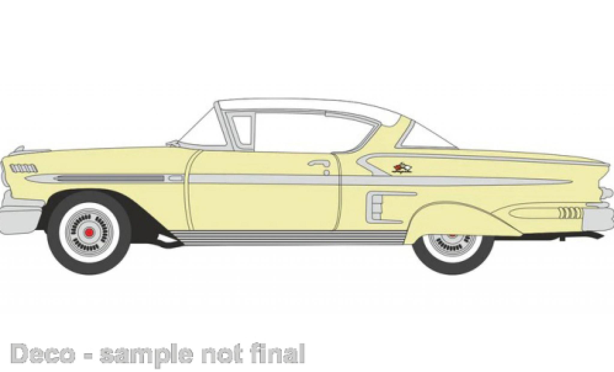 Chevrolet Impala 1/87 Oxford Sport Coupe yellow/white 1958 diecast model cars