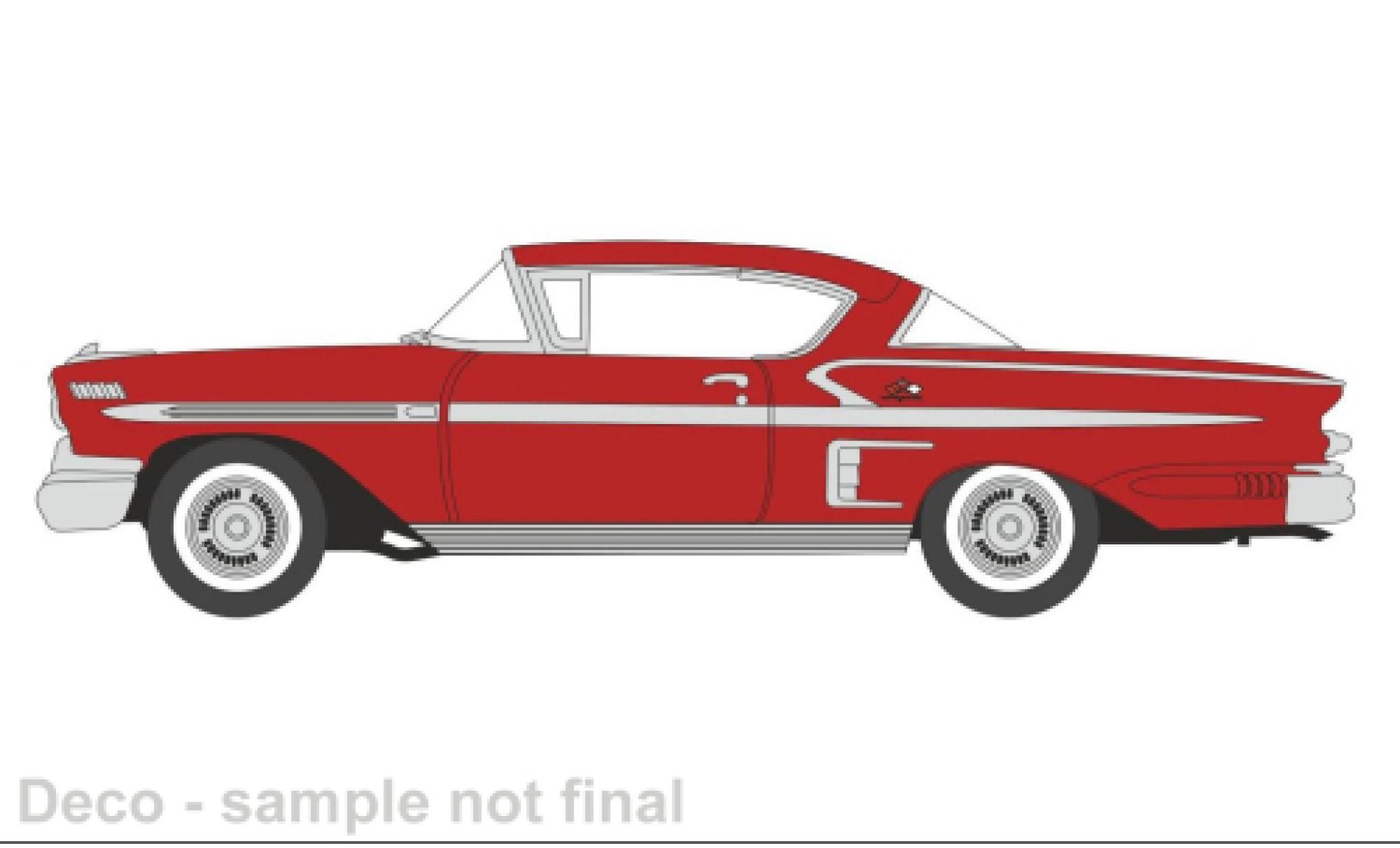 Chevrolet Impala 1/87 Oxford Sport Coupe red 1958 diecast model cars