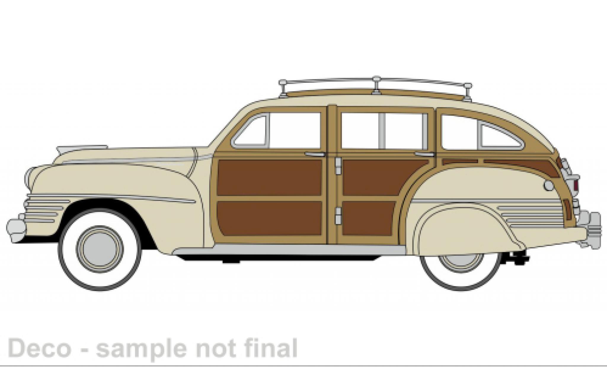 Chrysler Town & Country 1/87 Oxford beige/optique de bois 1942 diecast model cars