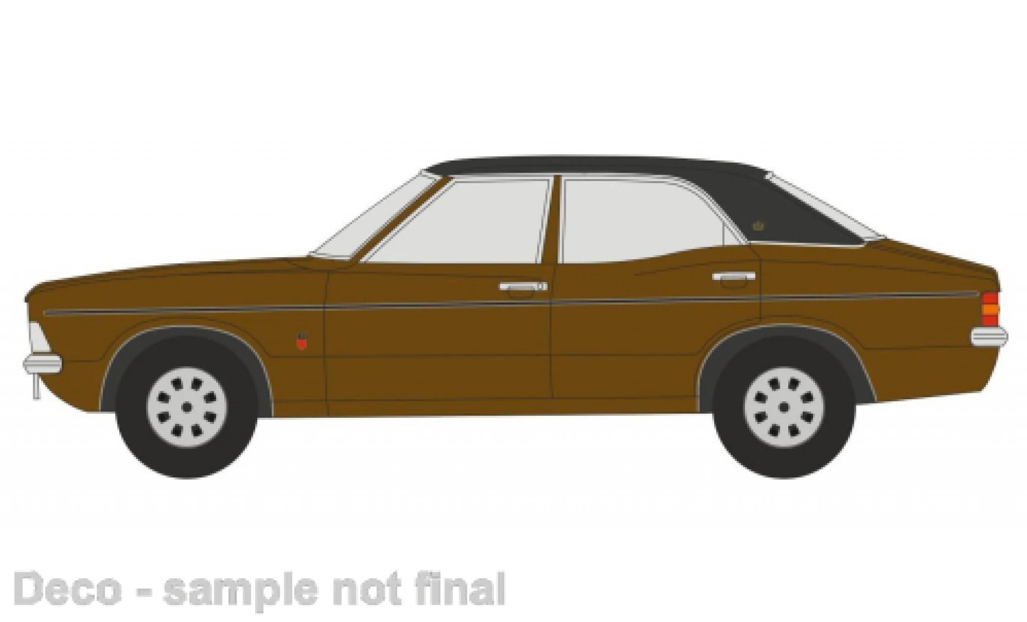 Ford Cortina 1/76 Oxford MKIII brown/black diecast model cars