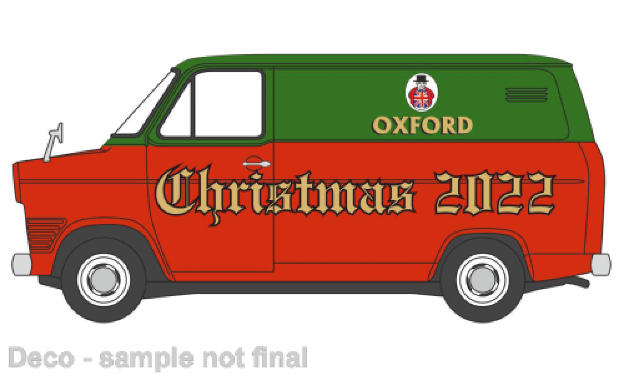 Ford Transit 1/76 Oxford MkI Xmas 2022 diecast model cars