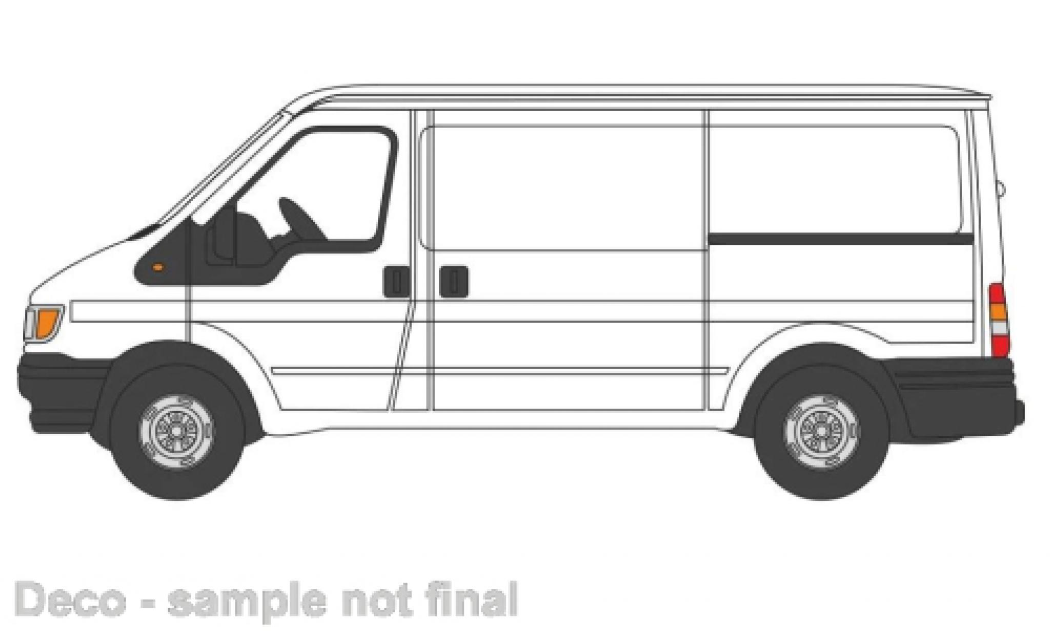 Ford Transit 1/76 Oxford MKIV white diecast model cars