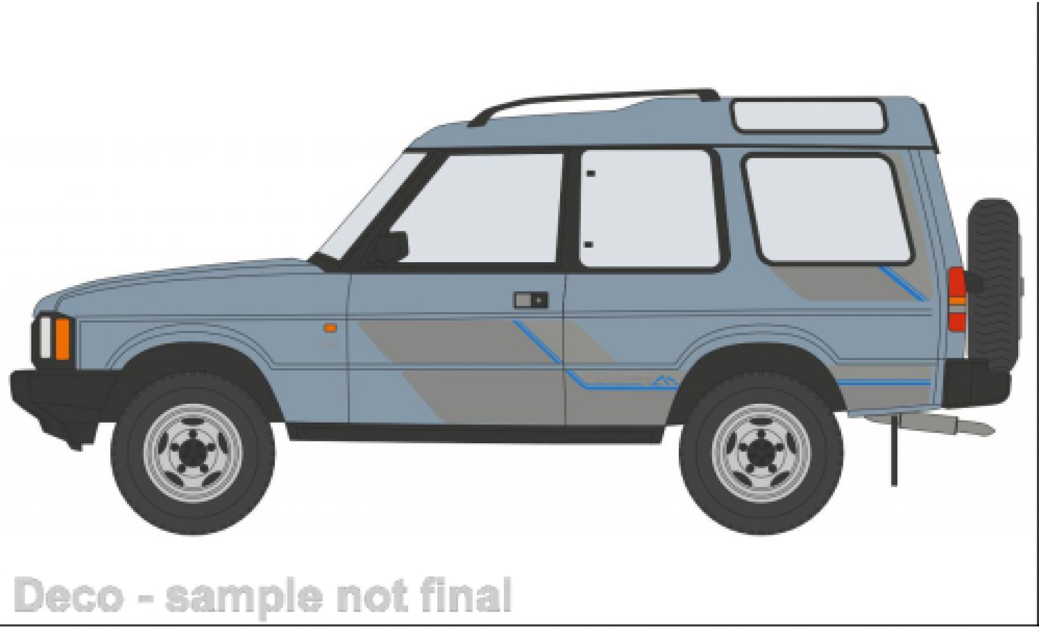 Land Rover Discovery 1/76 Oxford 1 blue clair diecast model cars