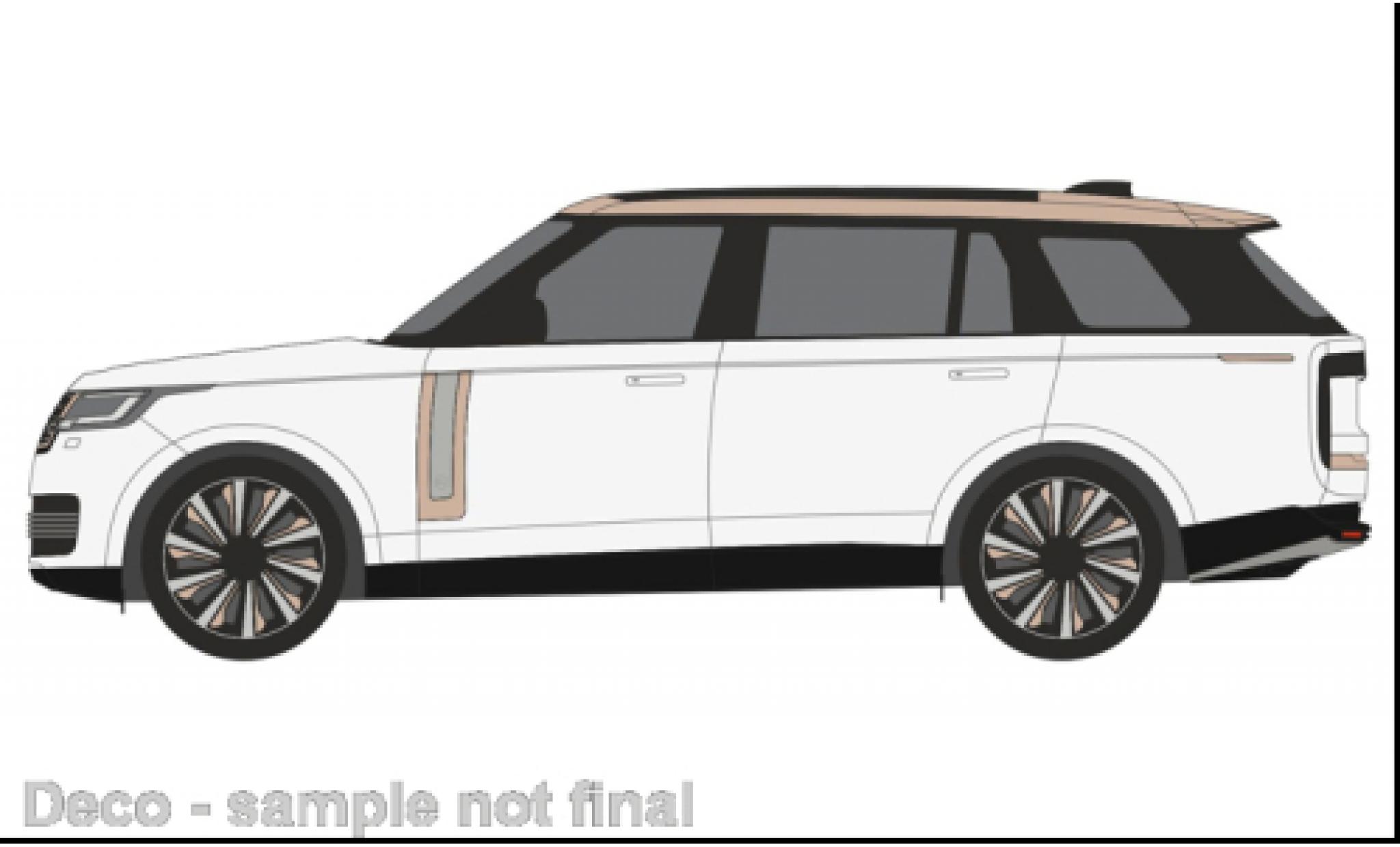 Land Rover Range Rover 1/76 Oxford L460 LWB SV white diecast model cars