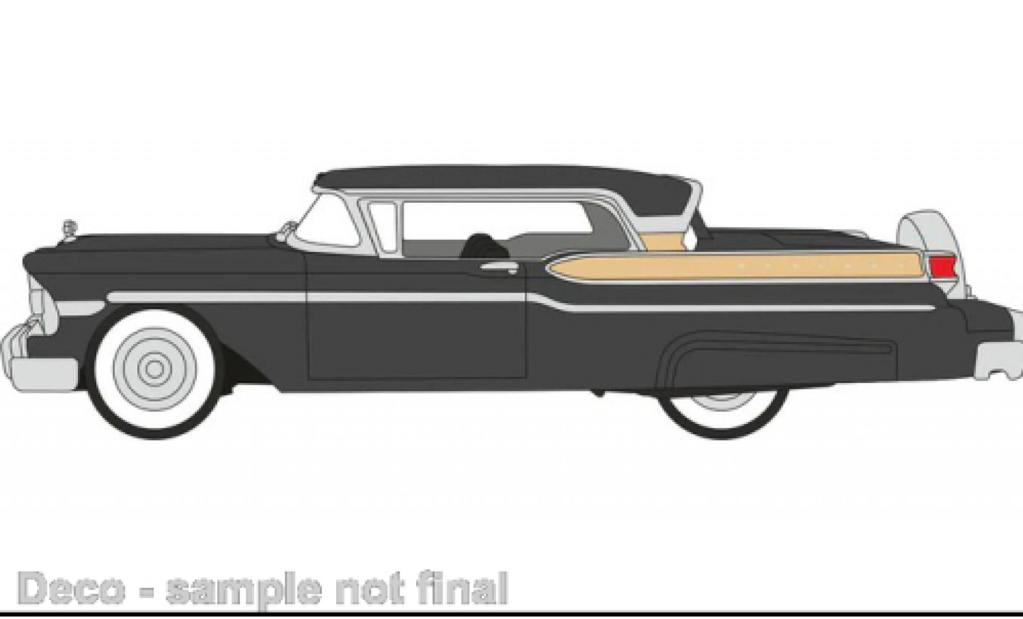 Mercury Turnpike 1/87 Oxford black 1957 diecast model cars