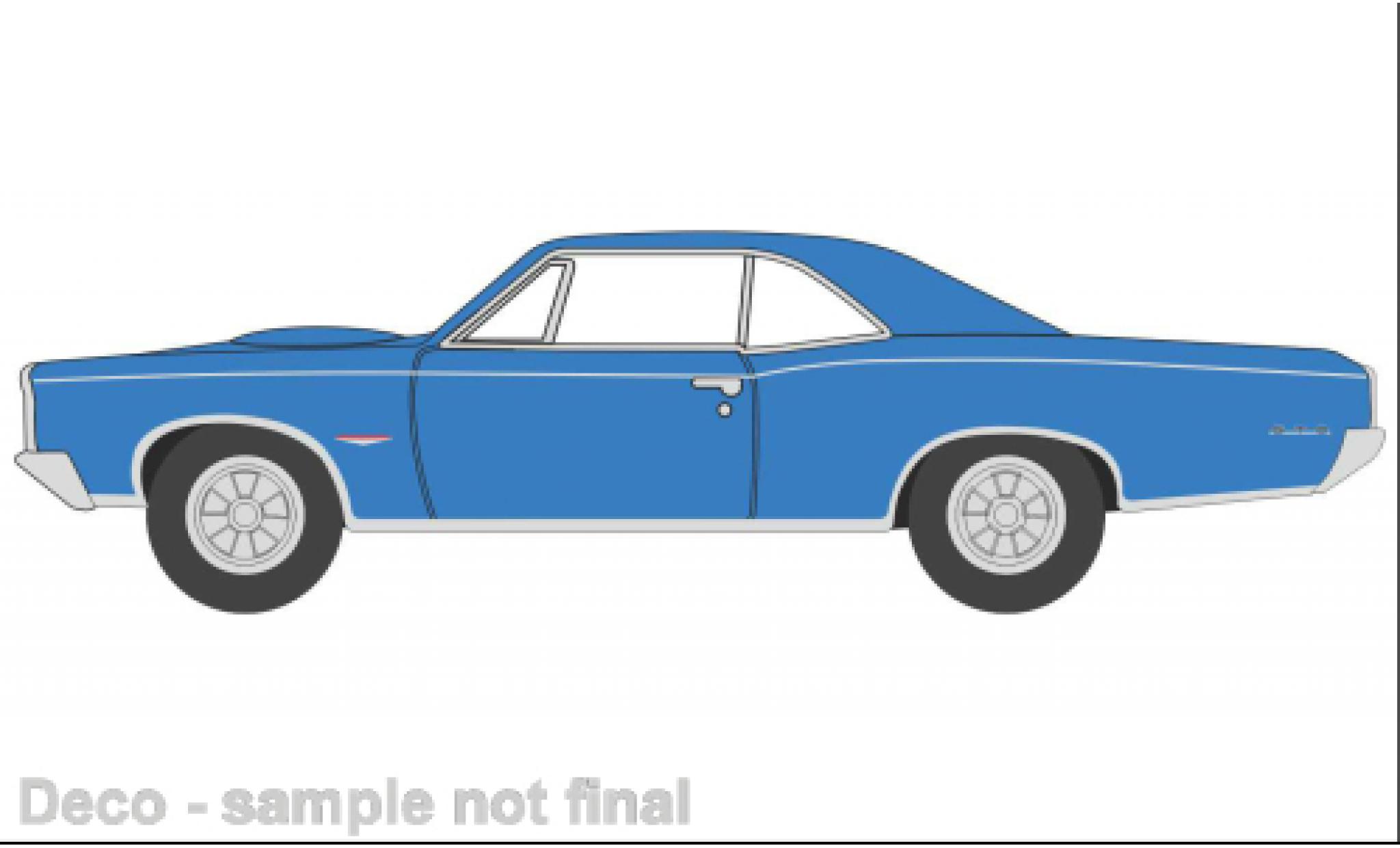 Pontiac GTO 1/87 Oxford blue 1966 diecast model cars