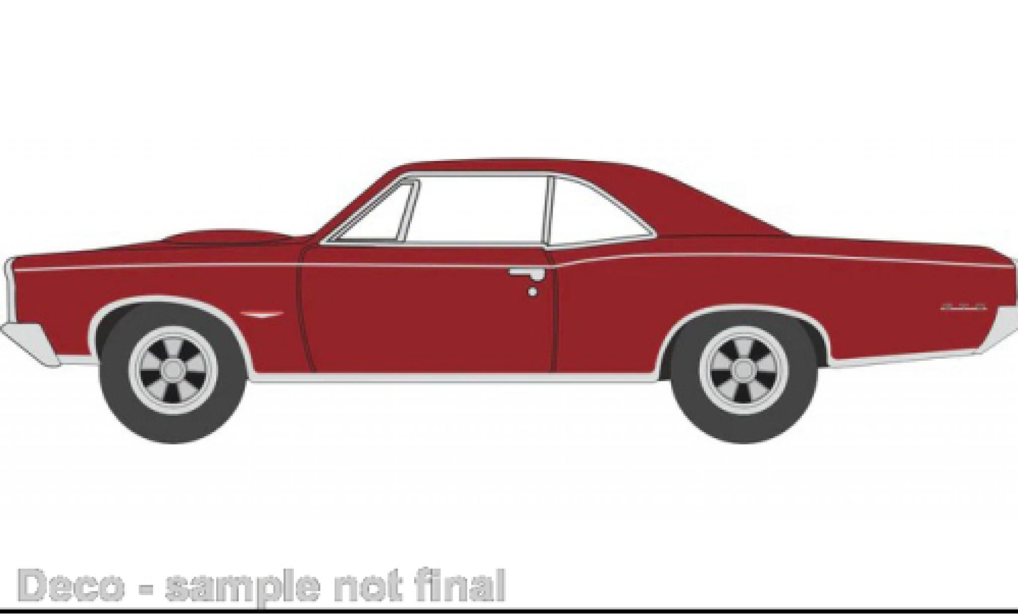 Pontiac GTO 1/87 Oxford red 1965 diecast model cars
