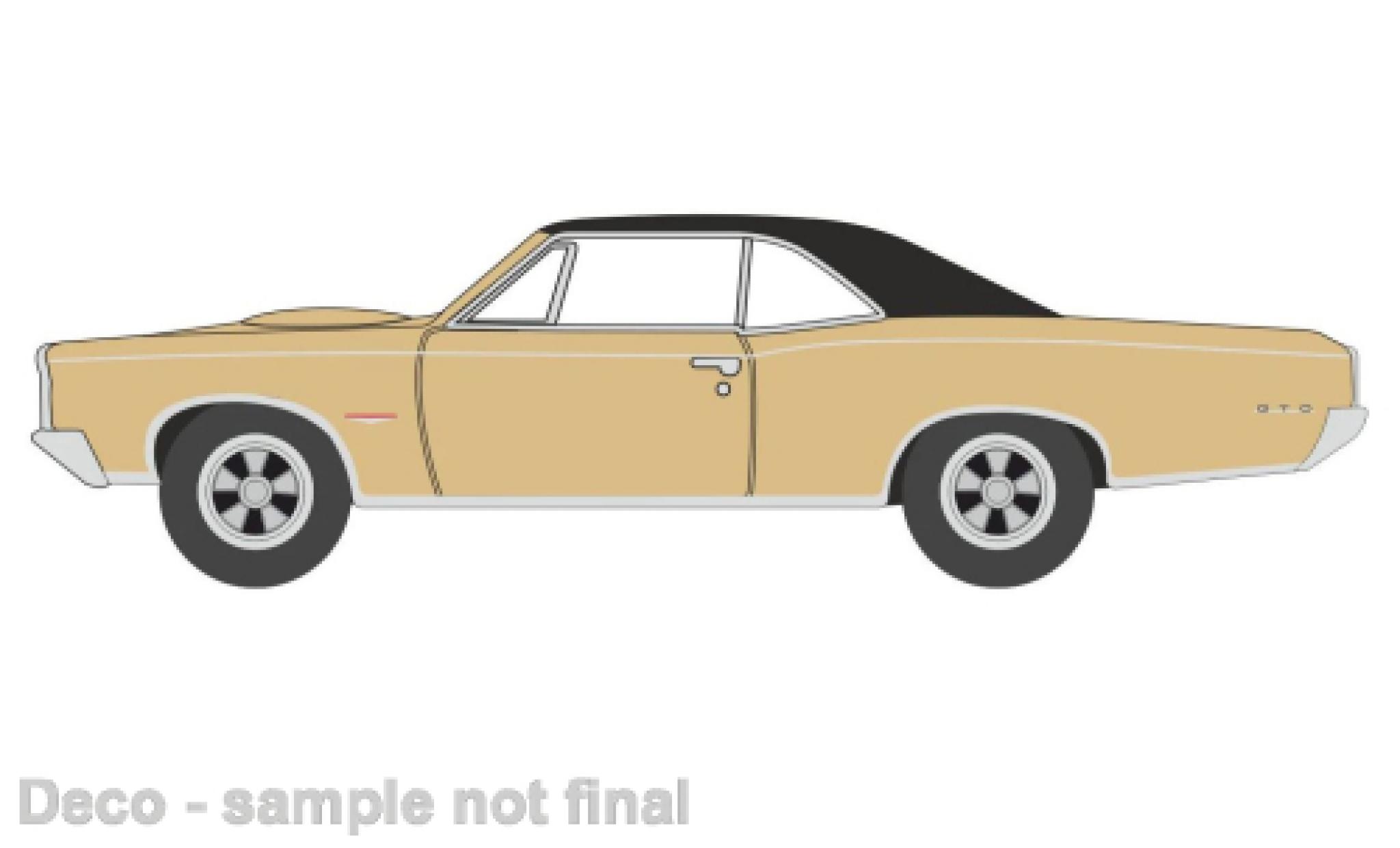 Pontiac GTO 1/87 Oxford metallise beige/black 1966 diecast model cars
