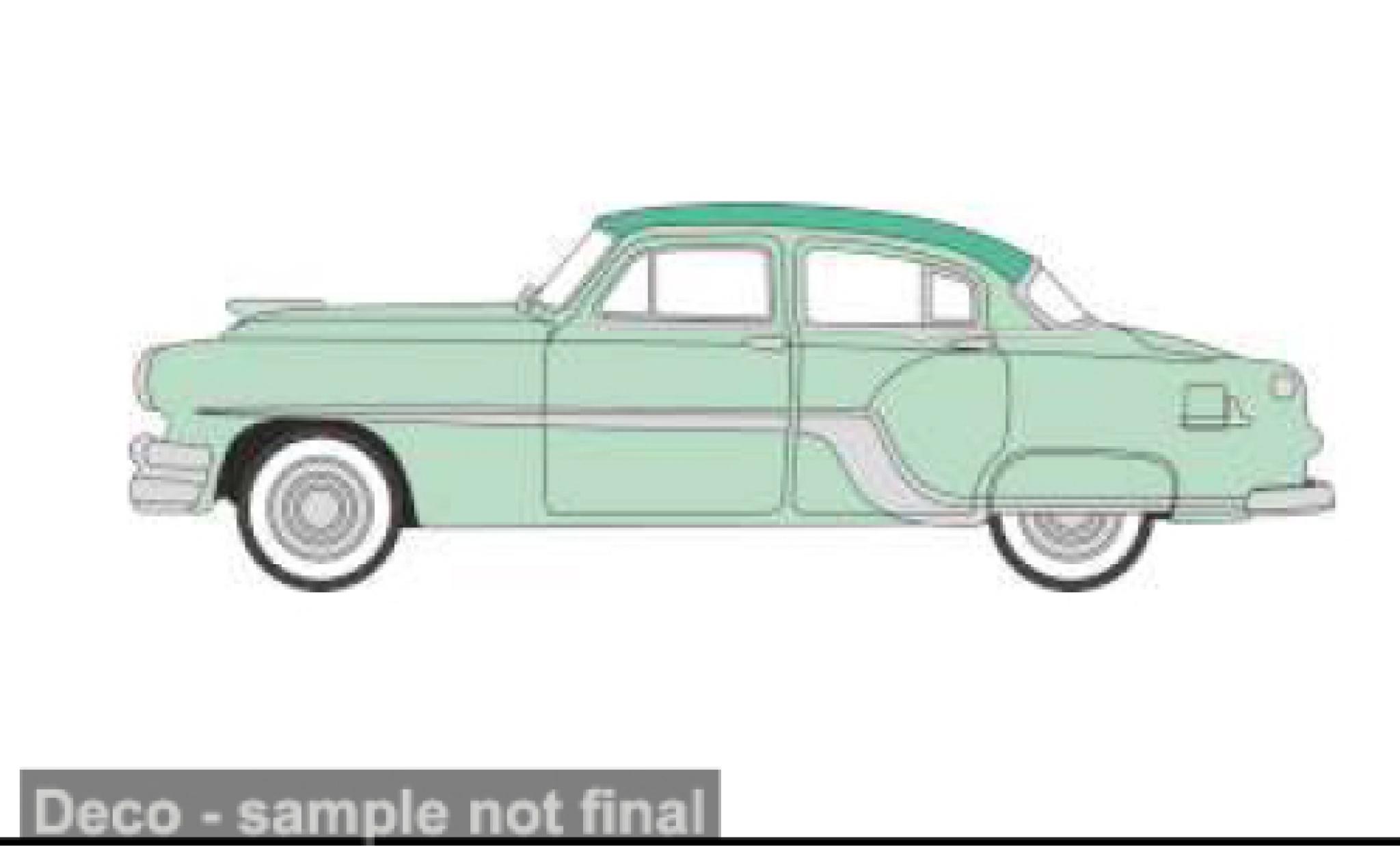 Pontiac Chieftain 1/87 Oxford 4-Door green/green 1954 1:87 diecast model cars