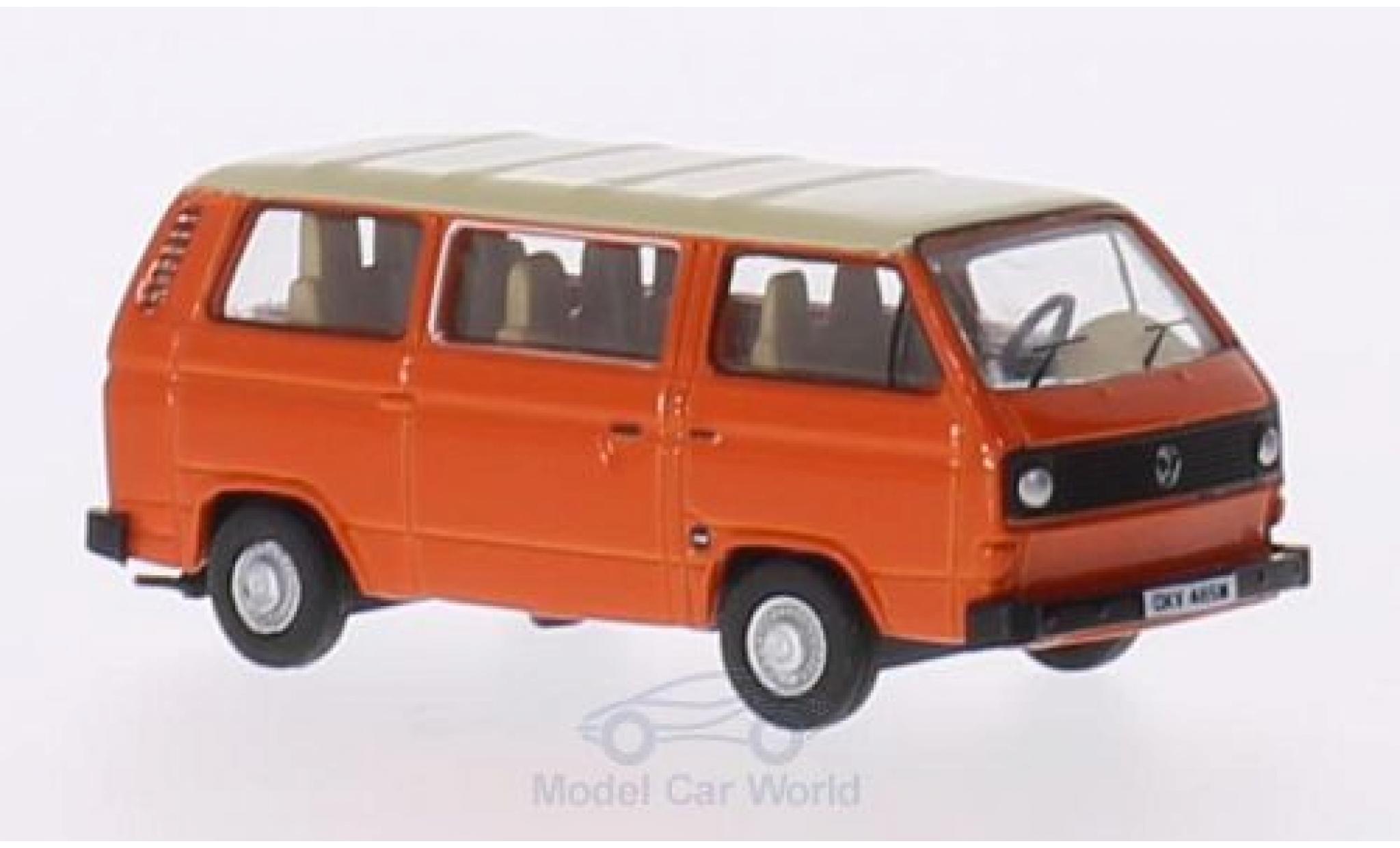 Volkswagen T2 B 1/76 Oxford 5 Bus orange/beige diecast model cars