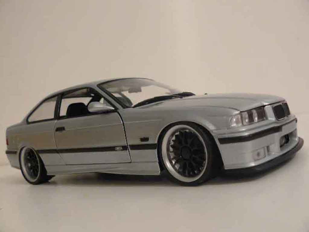 Bmw M3 coupe E36 grey jantes bbs 1/18 Ut Models