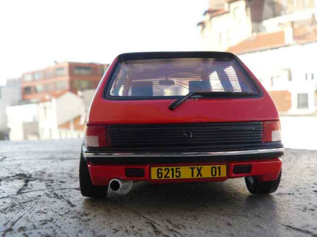 Peugeot 205 GTI 1.9 Rouge Vallelunga red vallelunga jantes pts 1/18 Solido