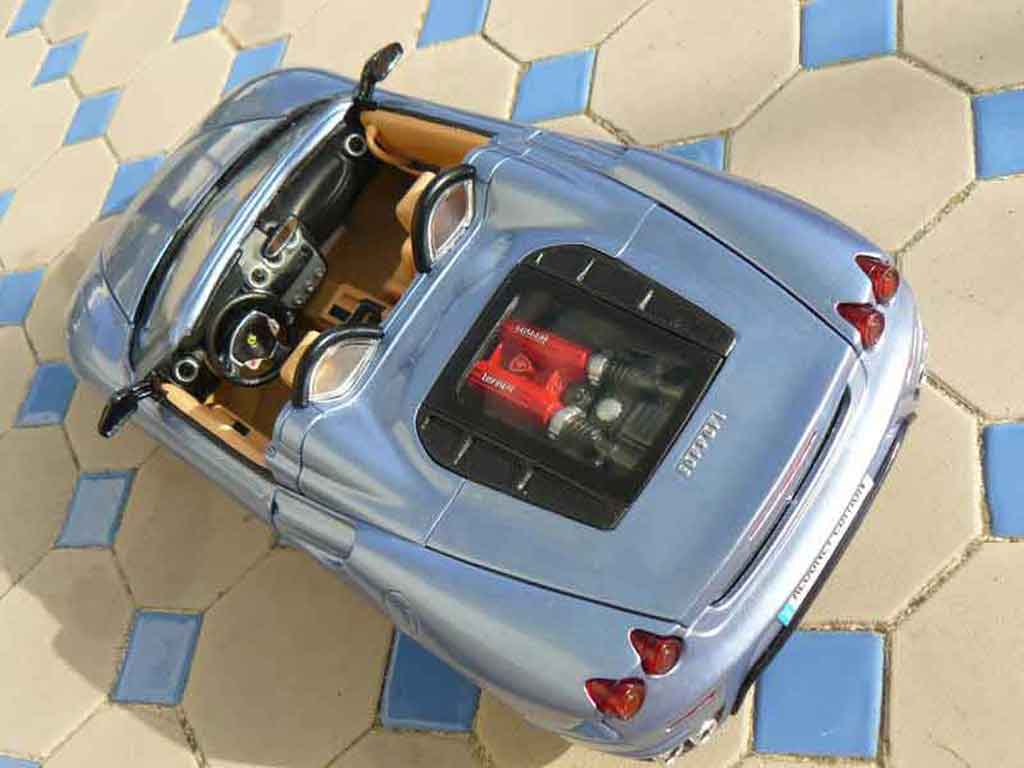 Ferrari F430 spider blue metallized 1/18 Hot Wheels