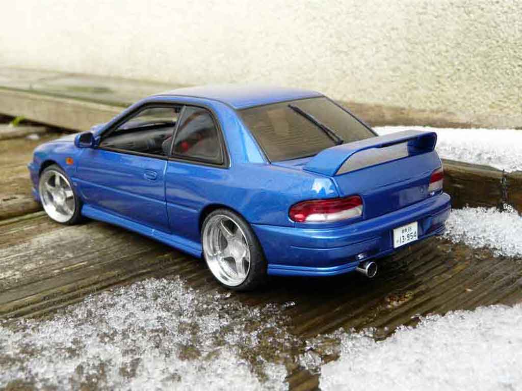 Subaru Impreza Type R gt turbo sti blue 1/18 Autoart