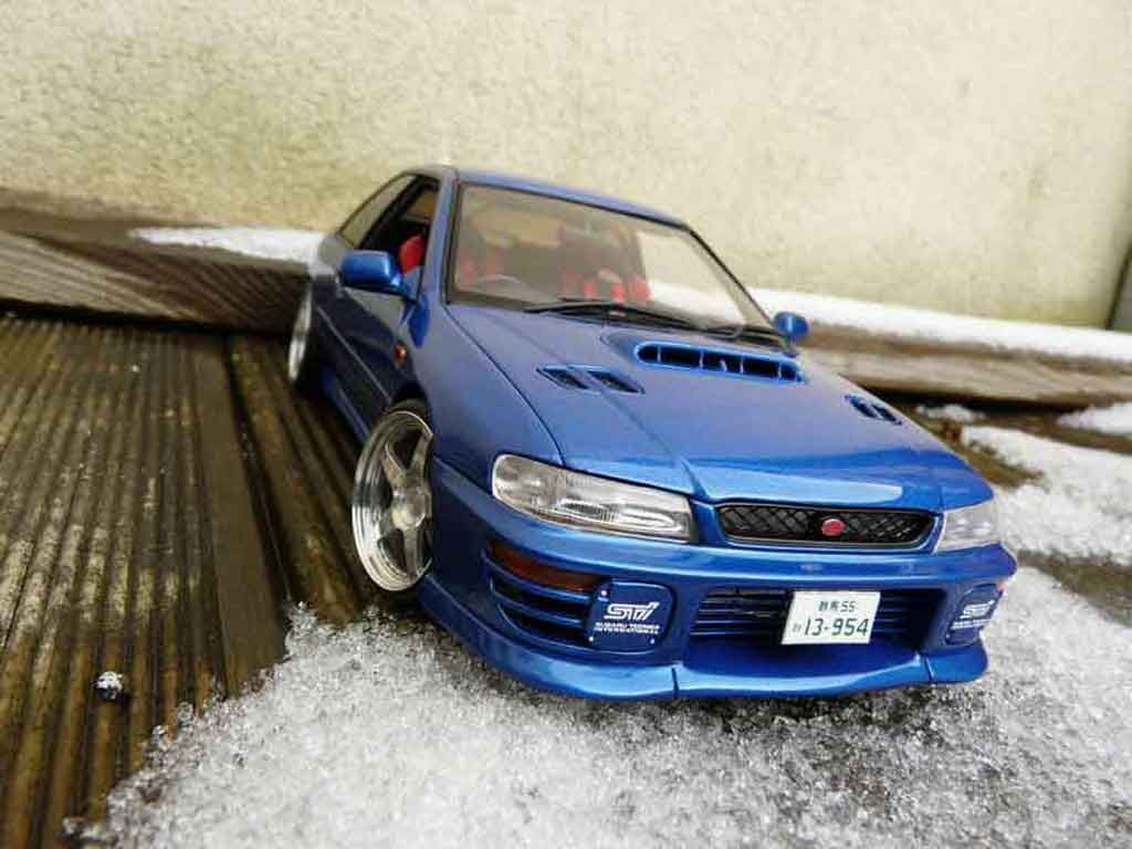 Subaru Impreza WRX Type R 1/18 Autoart WRX Type R gt turbo sti blue diecast model cars