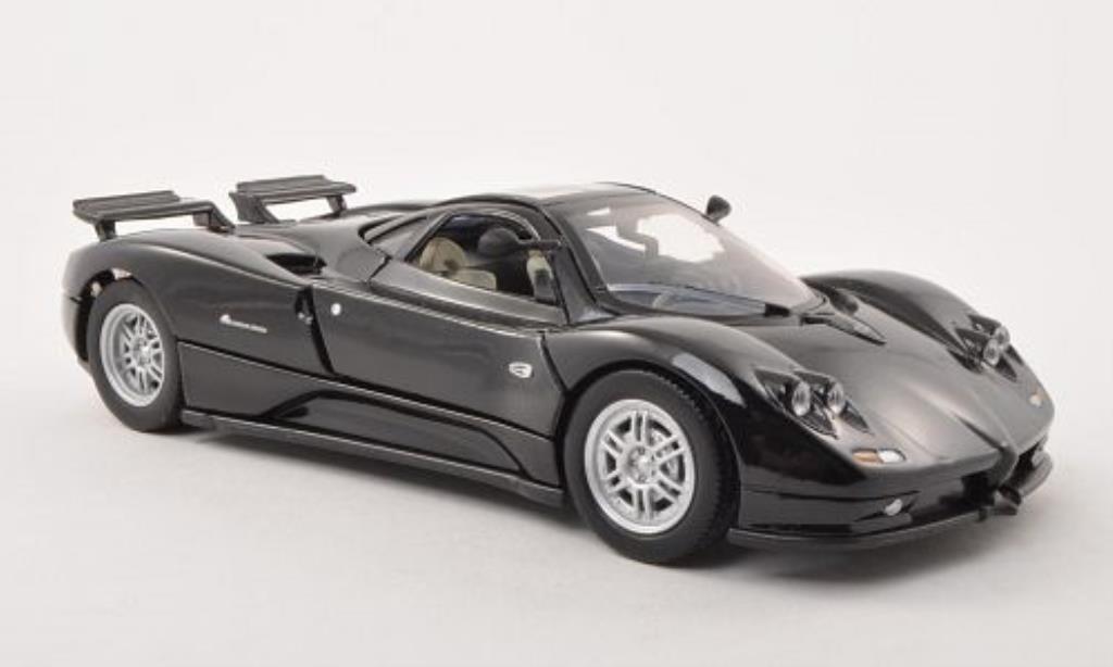 Pagani Zonda C12 1/24 Motormax C12 black diecast model cars