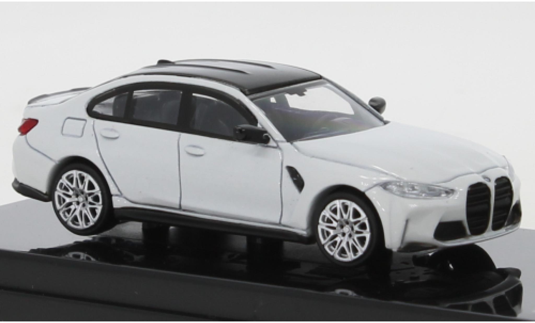 Bmw M3 1/64 Para64 (G80) metallic white/black diecast model cars